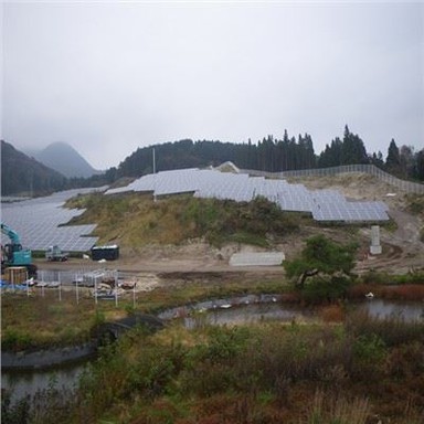 เสาเข็มพลังงานแสงอาทิตย์แบบเสาเดี่ยว