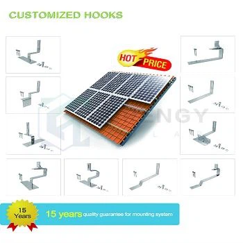 flat tile hooks Solar Roof Hook for Tile Roof