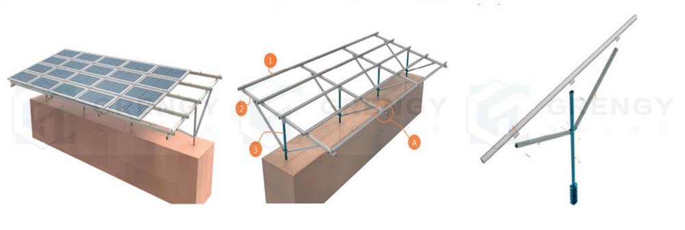 ground solar mounting structures_