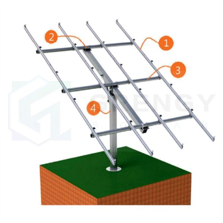 single pole solar structure