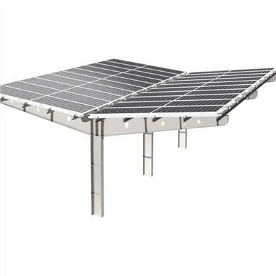 แผงเซลล์แสงอาทิตย์เหล็กชุบสังกะสีแบบจุ่มร้อน OEM Carport ชั้นวางพลังงานแสงอาทิตย์ Solar Pv Carport Mounting Brackets โครงสร้าง