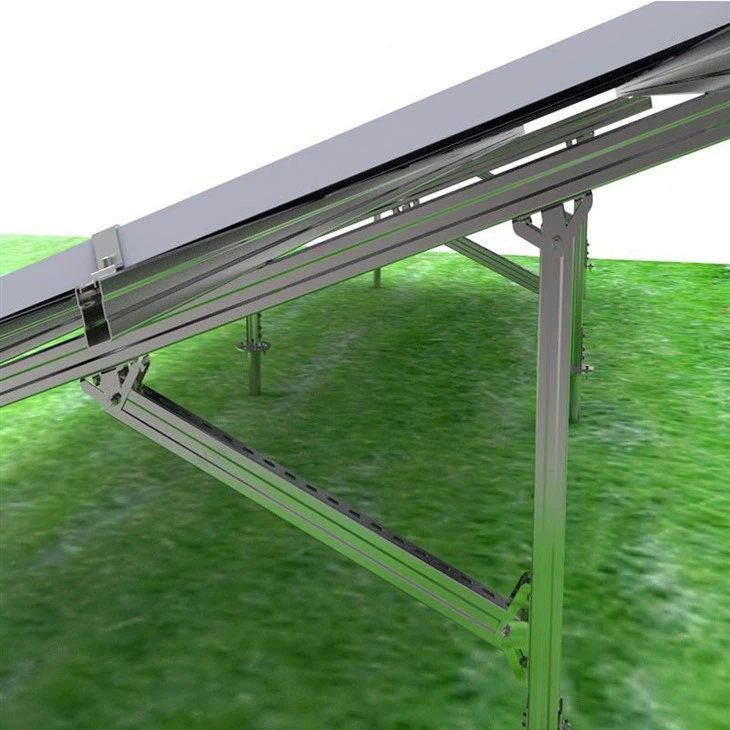 HDG Steel Ground Solar Brackets With Screw Piles