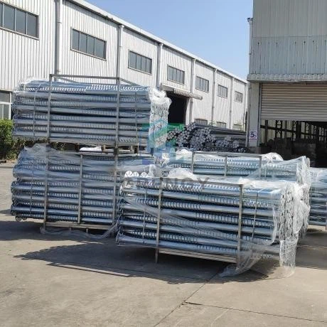 No Dig Double Blades Ground Screw Piles With Flanges