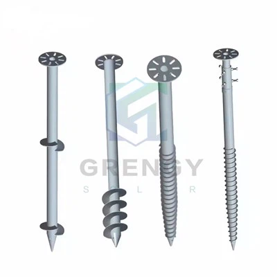 HDG Steel Earth Anchors Screw Ground Screw Pleres สำหรับระบบสุริยจักรวาล