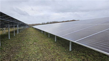 ระบบติดตั้งเสาเข็มคู่แบบยึดพื้นเอียงคงที่